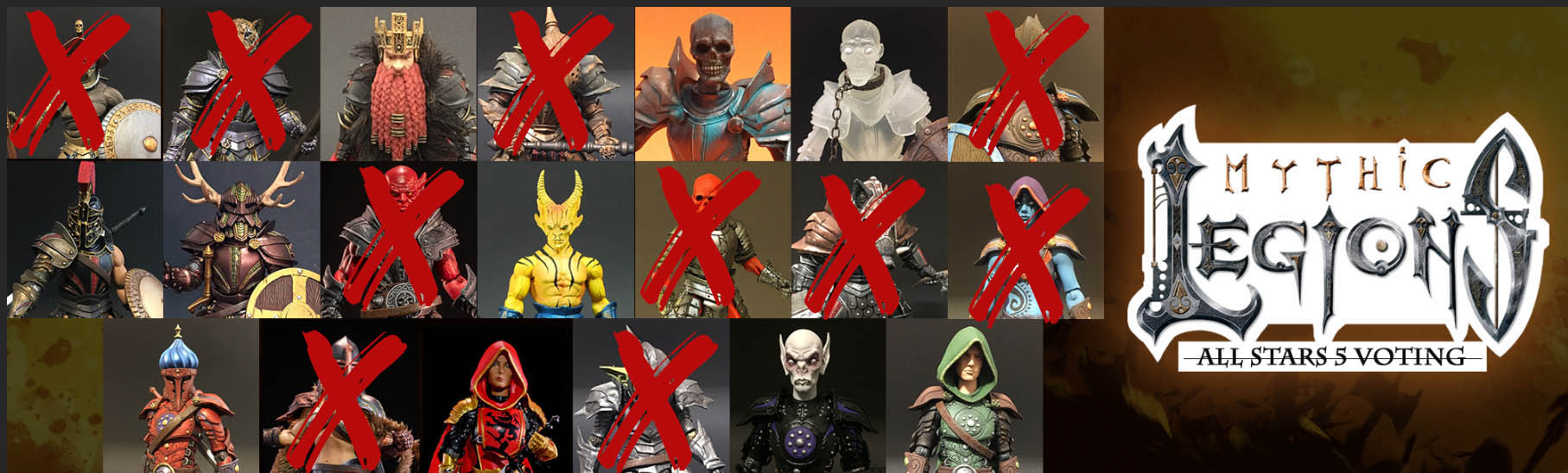 Mythic Legions All Stars 5 voting