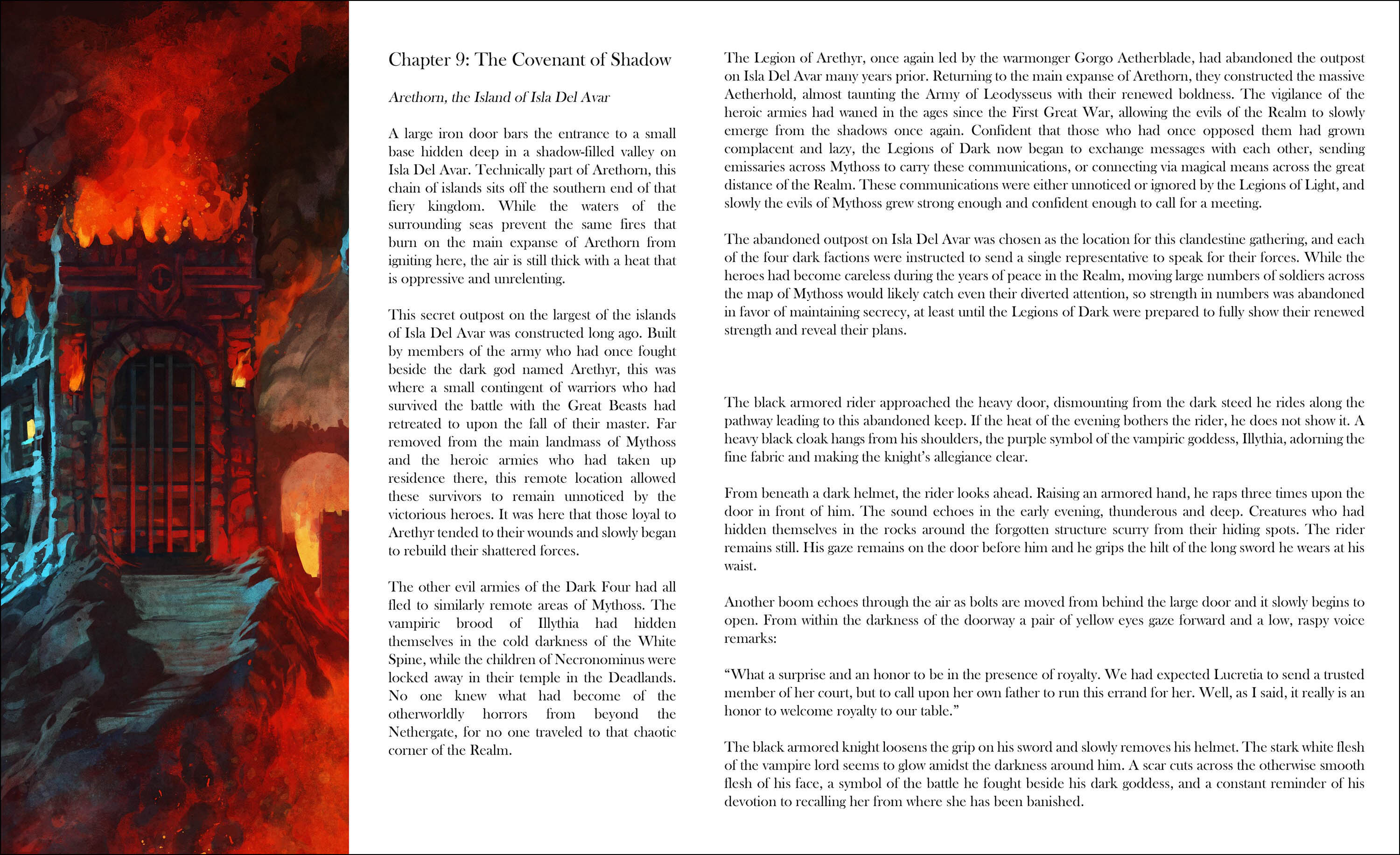 Mythic Legions: Rise of the Dark Four, Volume 1 sample page