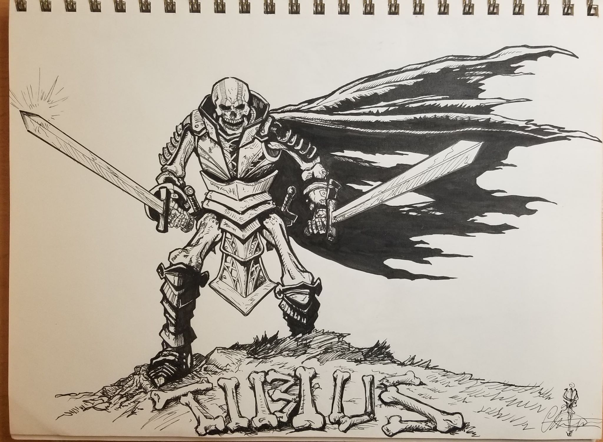Mythic Legions Tibius art by Chris Miller