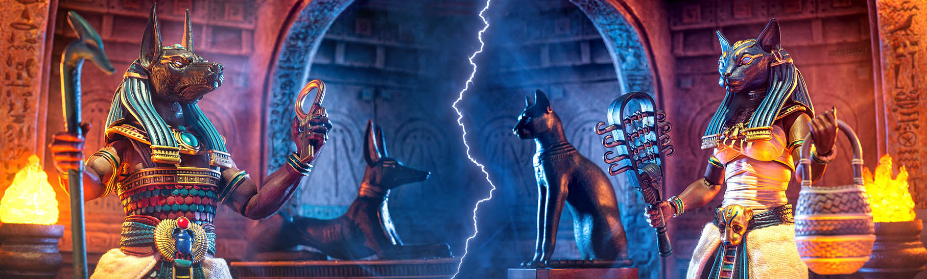 Figura Obscura Anubis and Bastet