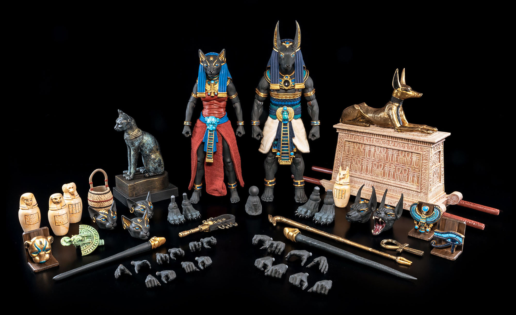 Figura Obscura Anubis and Bastet retailer editions