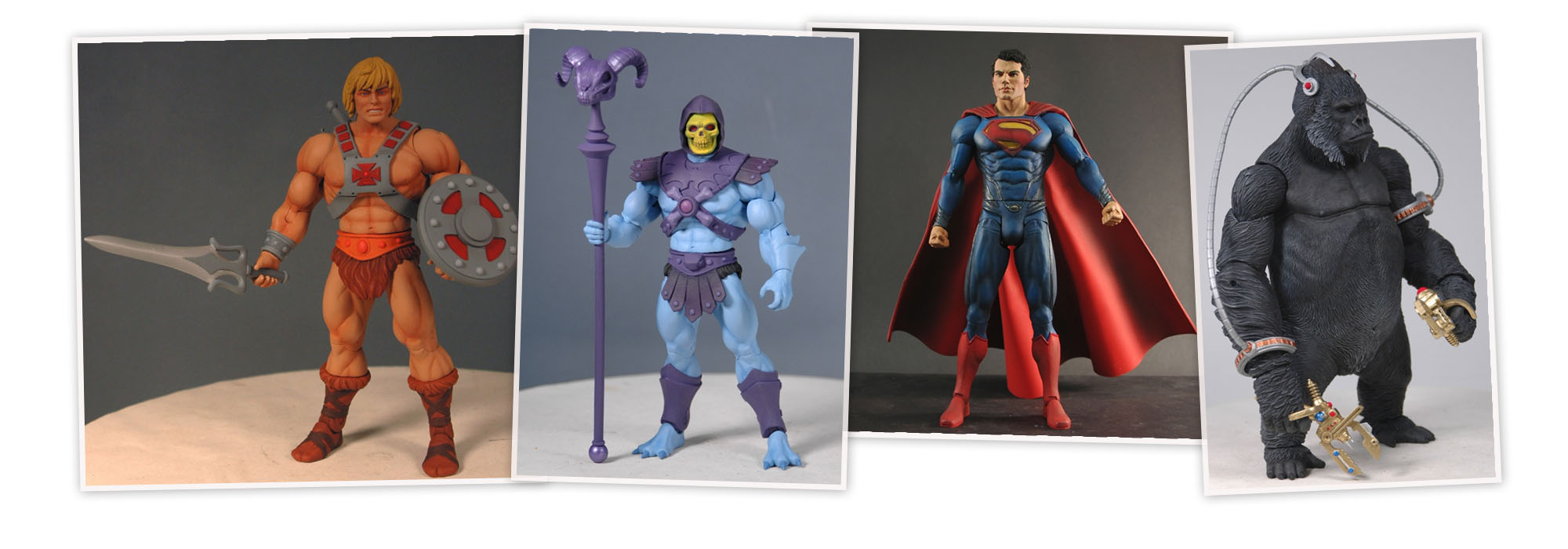 Mattel figures designed by Four Horsemen Studios