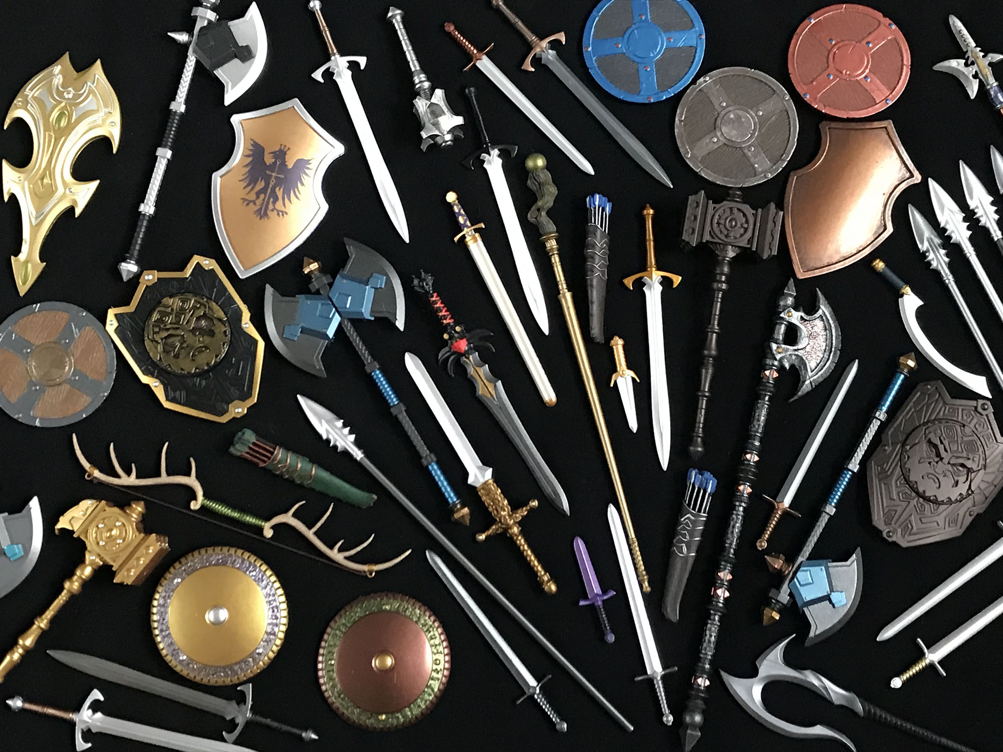 Mythic Legions weapons