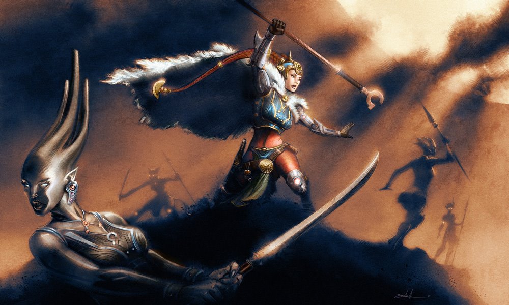 Seventh Kingdom Queen Alluxandra from art from Nate Baertsch