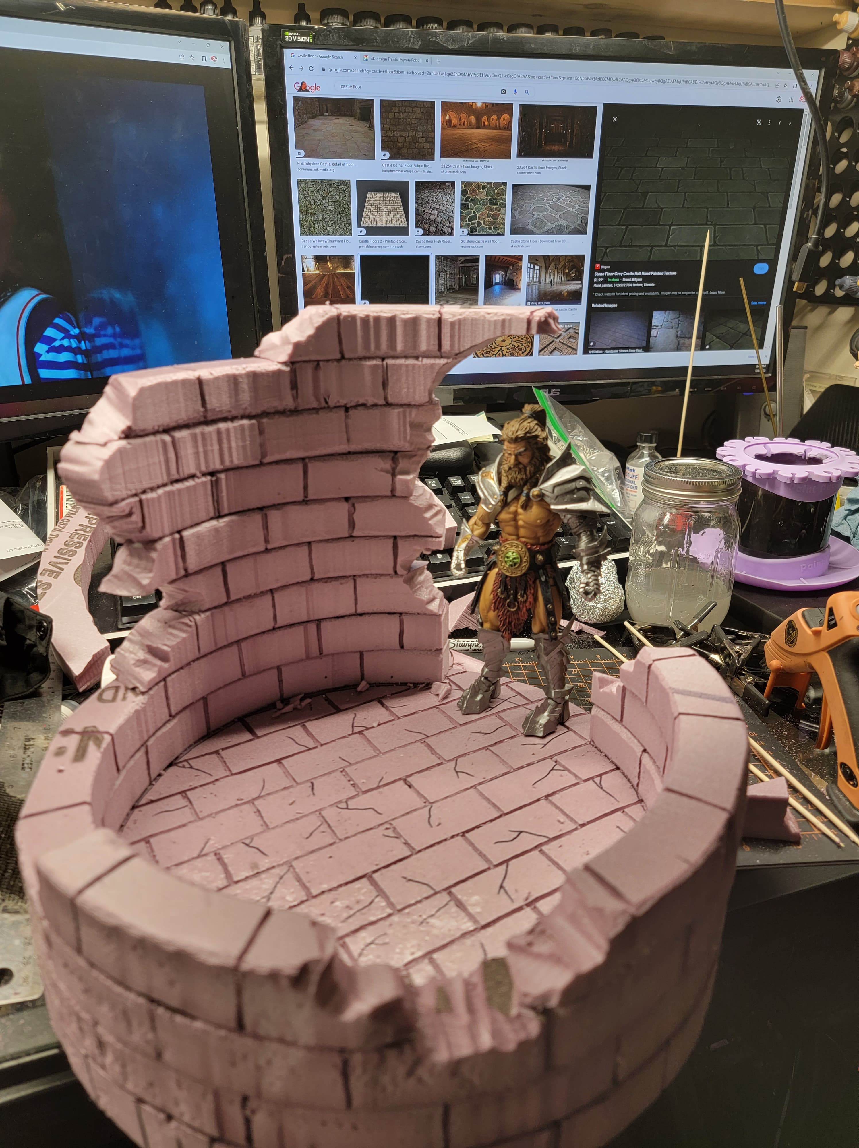 Mythic Legions diorama build by Brian Almeida