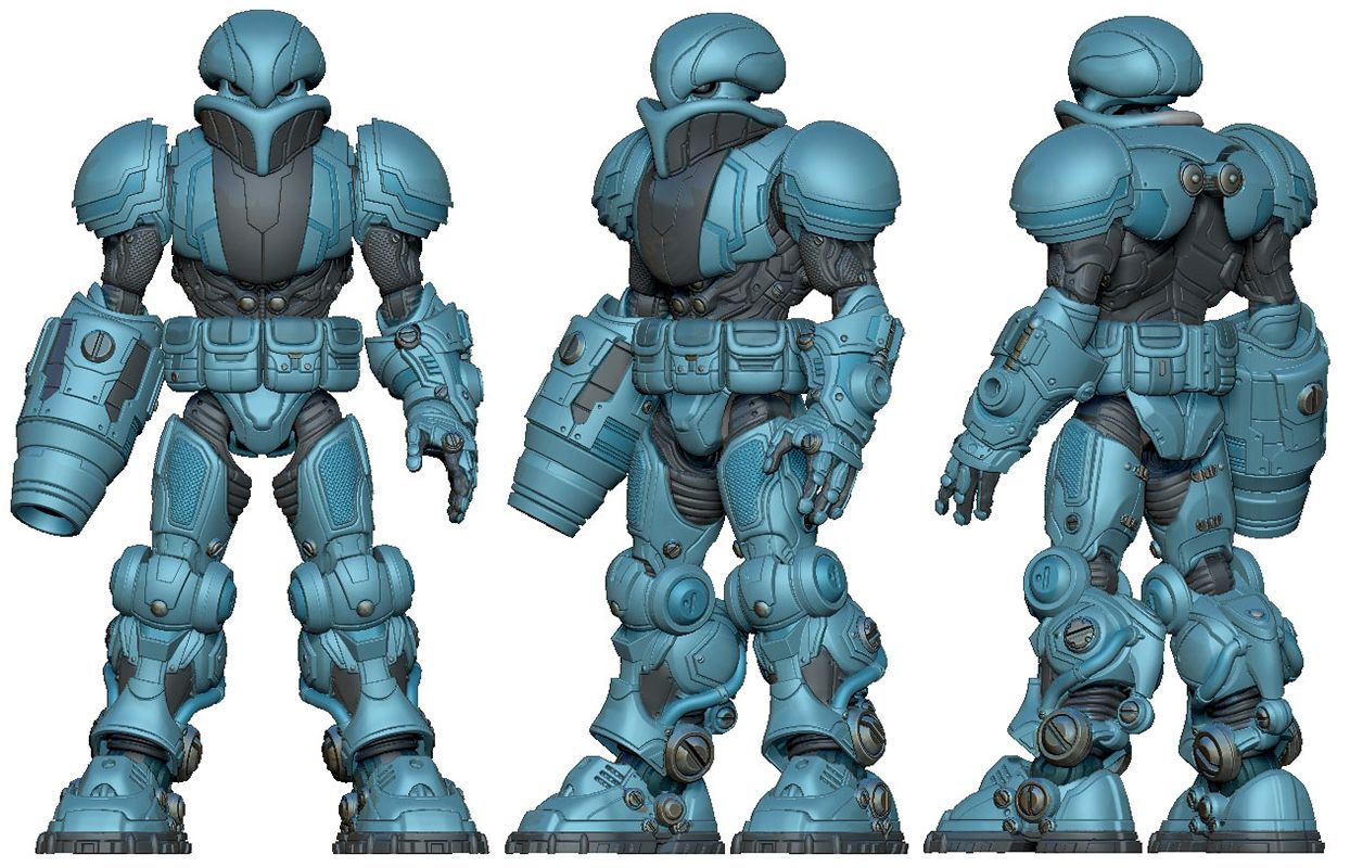 Infinite Legions Pheyden Z-brush renders