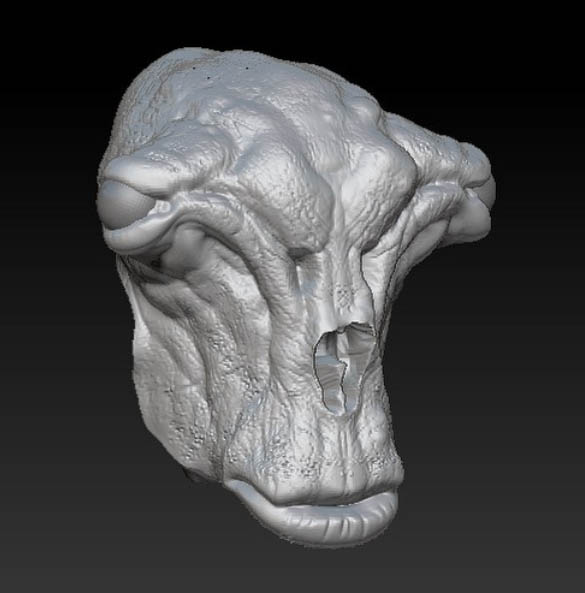 Four Horsemen Studios - Intern for a Day Alien Sculpt by Eric Treadaway