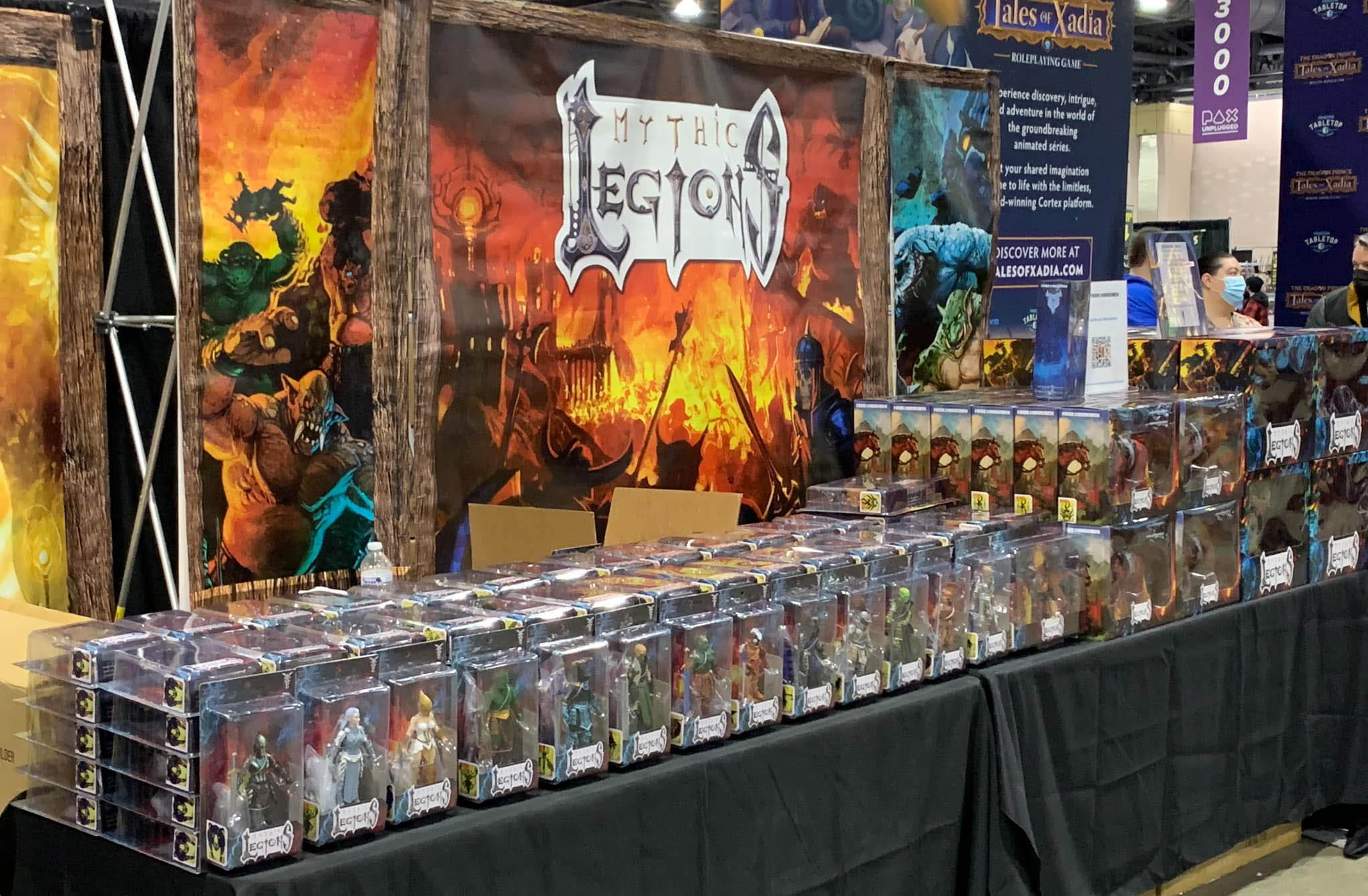 Mythic Legions figures at toy shows