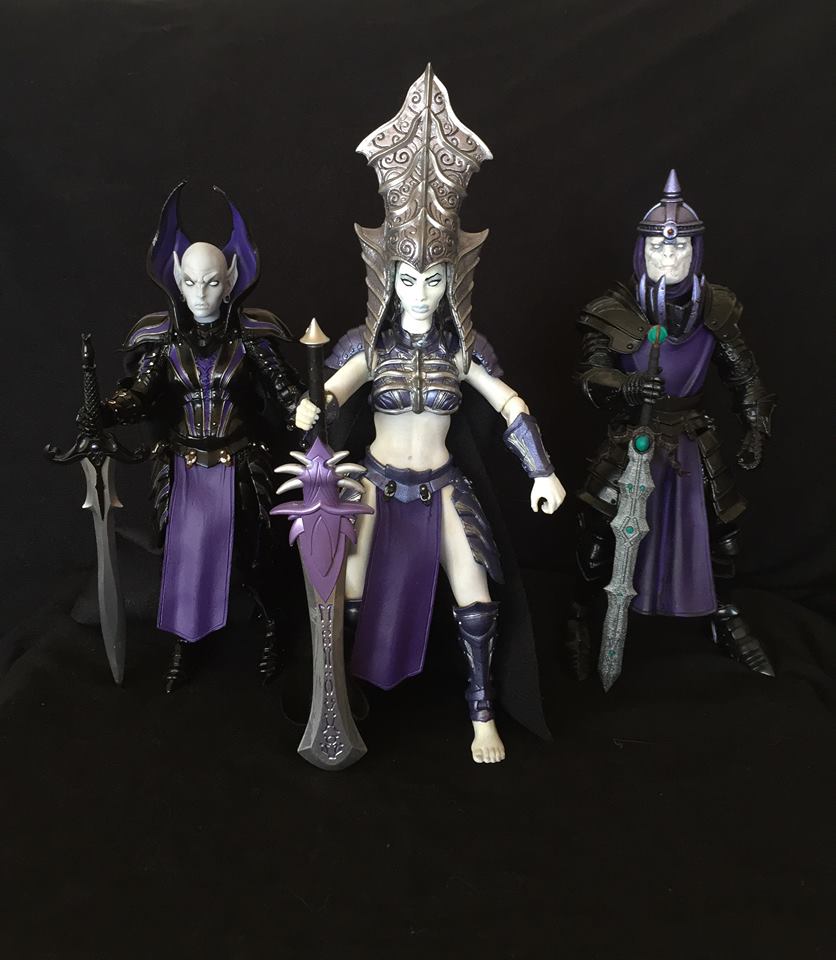 Mythic Legions customs figures from Nikki Nikole Chaney
