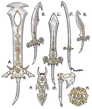 Seventh Kingdom Ramathorr figure weapons from Four Horsemen Studios