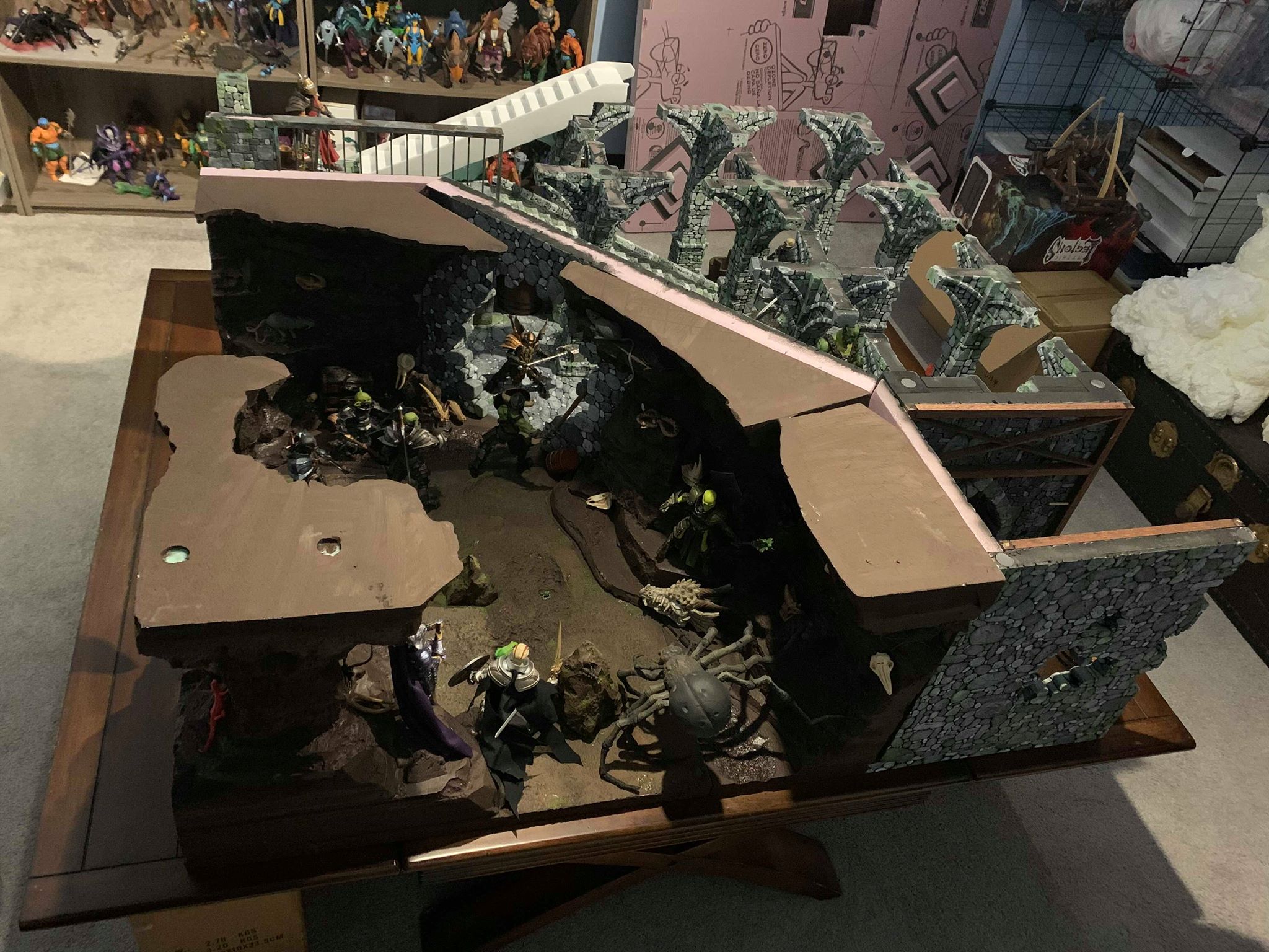 Mythic Legions diorama from Shelf Gravy