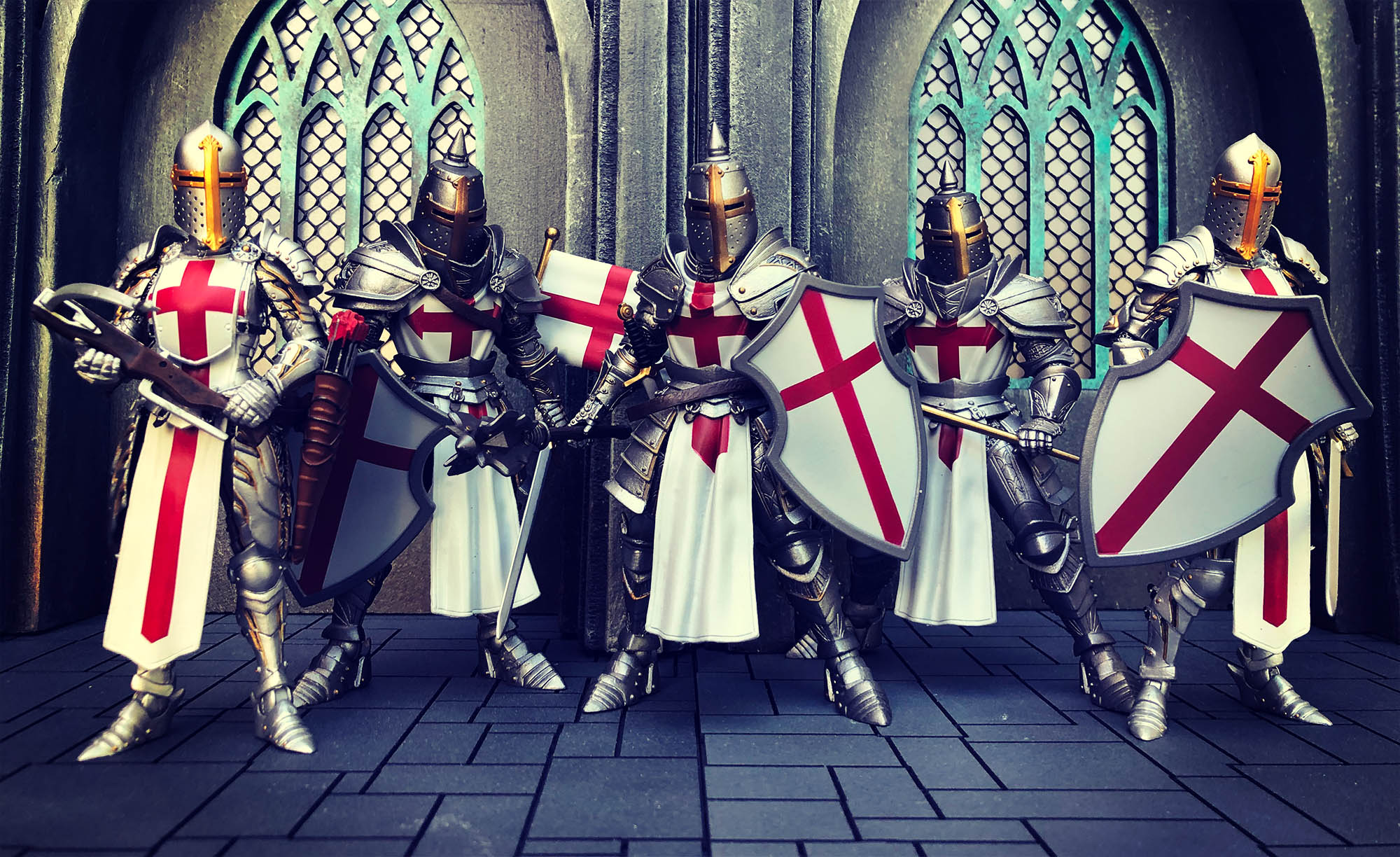 A look at the Templar Knight Mythic Legions figures