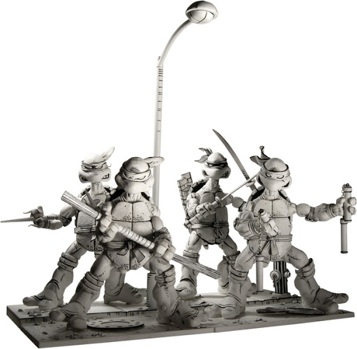 NECA Mirage-style TMNT figures, designed by Four Horsemen Studios