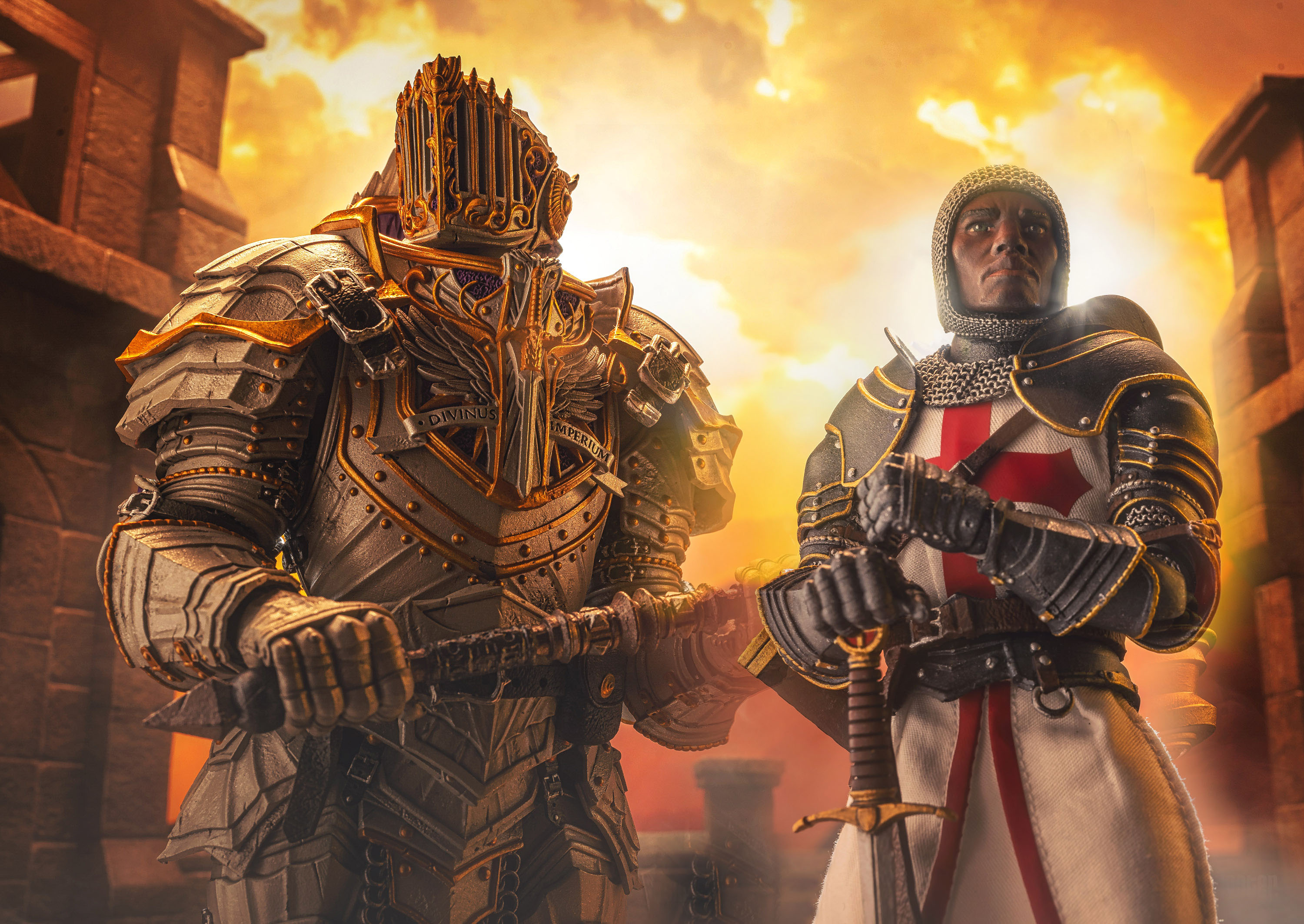 Mythic Legions Sir Ucczajk and Sir Elijah