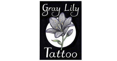 Gray Lily Tattoo
