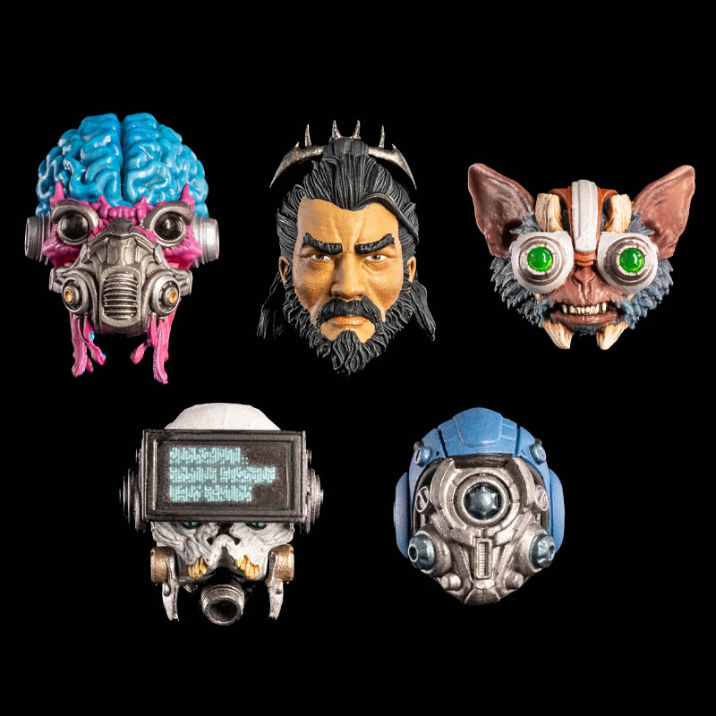 Mortal Thorn Heads Pack Cosmic Legions figure