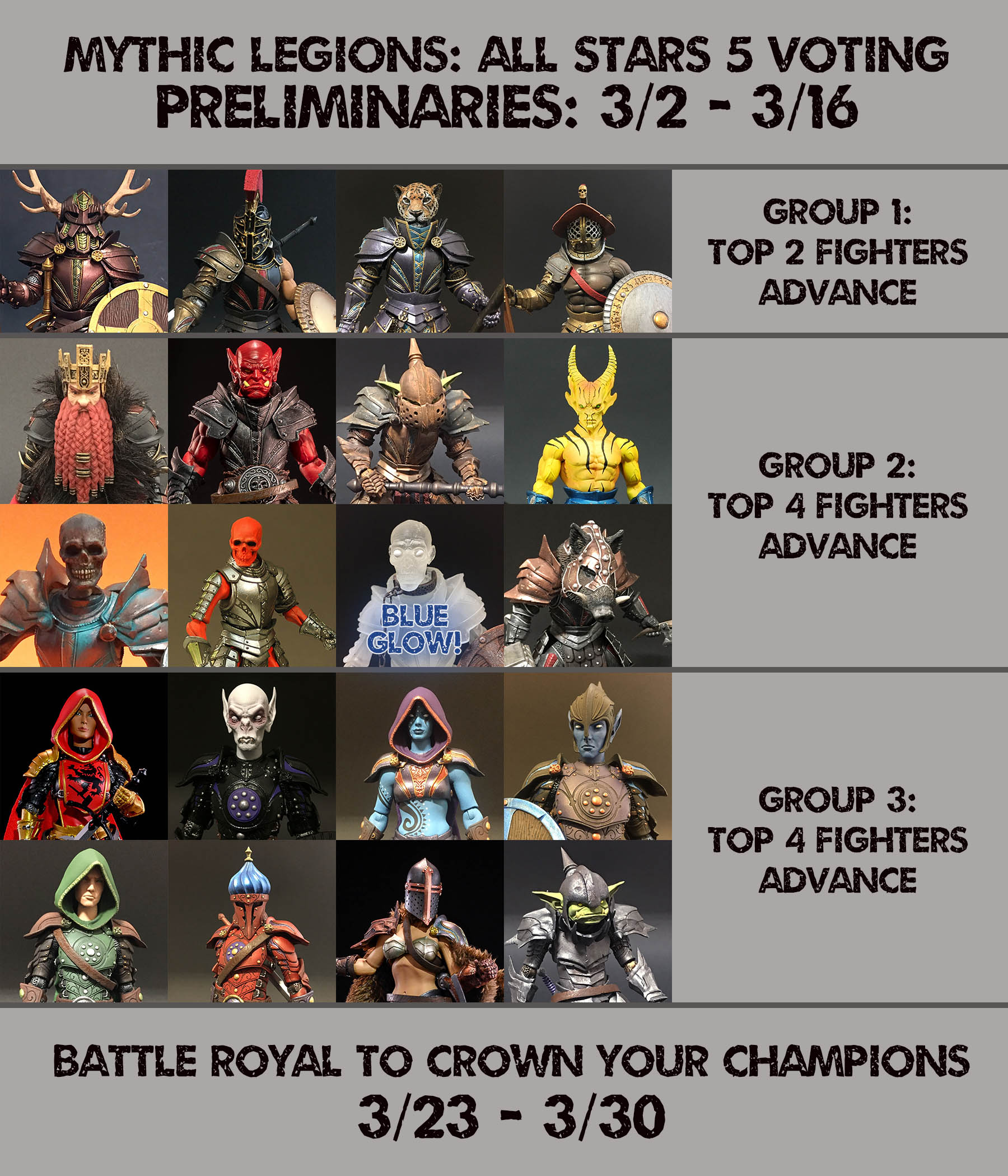 Information on the Mythic Legions: All-Stars waves of figures